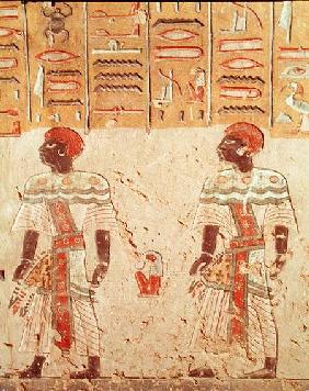 Nubian gods from the Tomb of Ramesses III (c.1184-1153 BC) New Kingdom