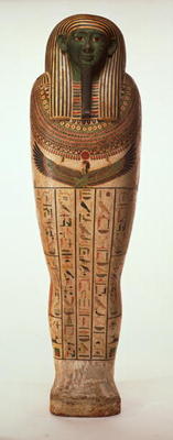 The sarcophagus of Psamtik I (664-610 BC) Late Period (painted wood) (for details see 95060-64) from Egyptian 26th Dynasty