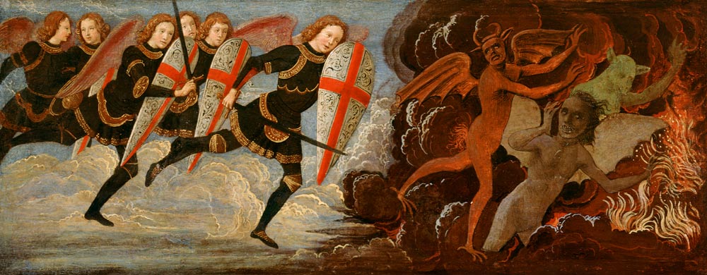 St. Michael and the Angels at War with the Devil from  (eigentl. Domenico Tommaso Bigordi) Ghirlandaio Domenico