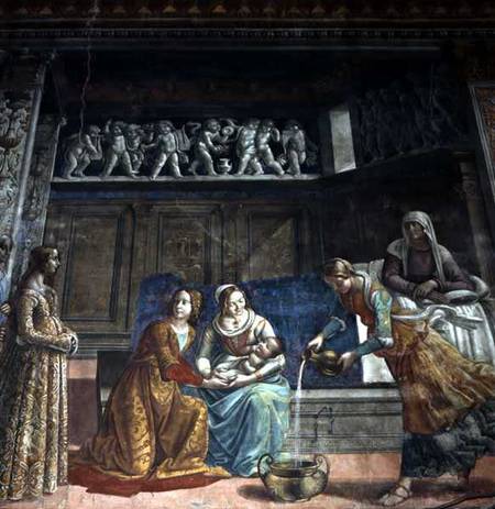 The Birth of the Virgin from  (eigentl. Domenico Tommaso Bigordi) Ghirlandaio Domenico