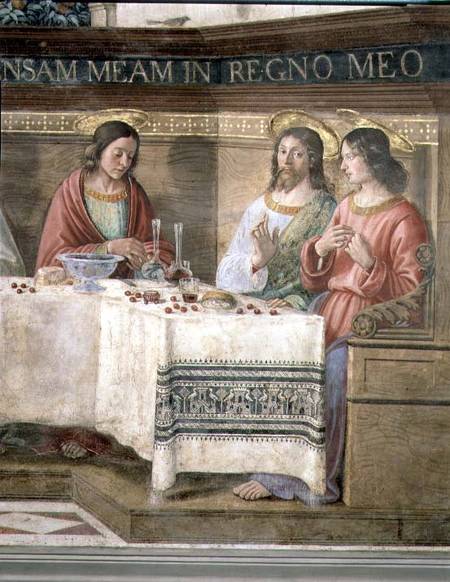 Detail from the Last Supper from  (eigentl. Domenico Tommaso Bigordi) Ghirlandaio Domenico