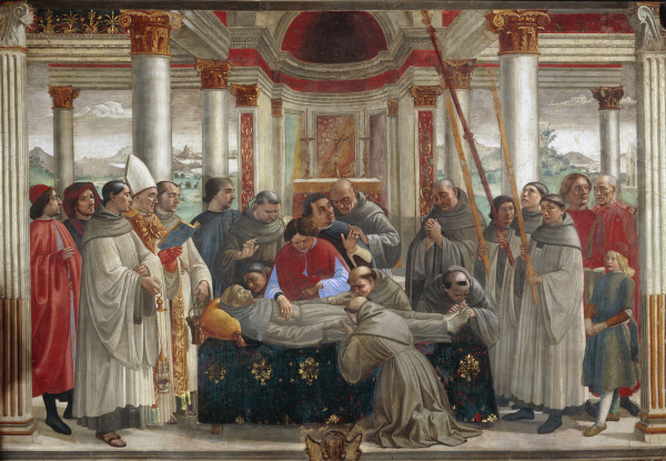 Exequies of St.Francis from  (eigentl. Domenico Tommaso Bigordi) Ghirlandaio Domenico
