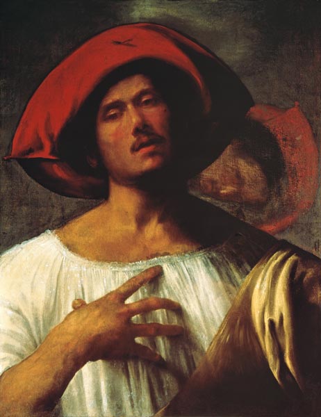 Follower of Giorgione , Singer from  (eigentl. Domenico Tommaso Bigordi) Ghirlandaio Domenico