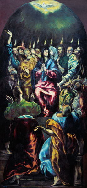 Descent of the Holy Spirit (Pentecost) from El Greco (aka Dominikos Theotokopulos)