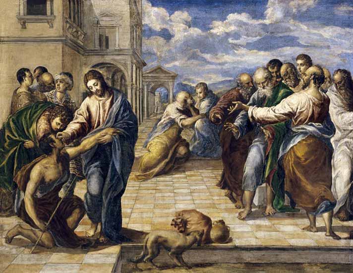 Die Heilung des Blinden from El Greco (aka Dominikos Theotokopulos)