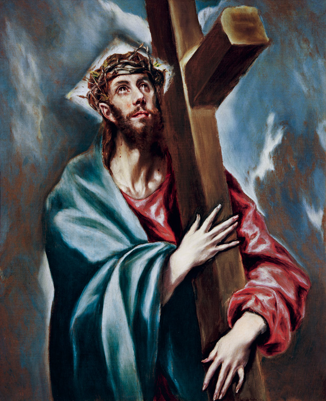 Cross load-bearing Christ I from El Greco (aka Dominikos Theotokopulos)