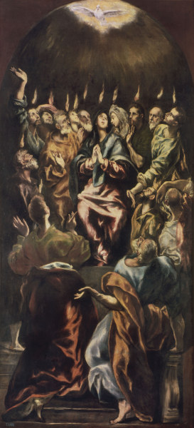 Effusion of the Holy Spirit from El Greco (aka Dominikos Theotokopulos)