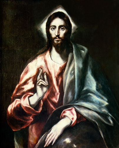 Christ the Redeemer, Apostolado panel from El Greco (aka Dominikos Theotokopulos)