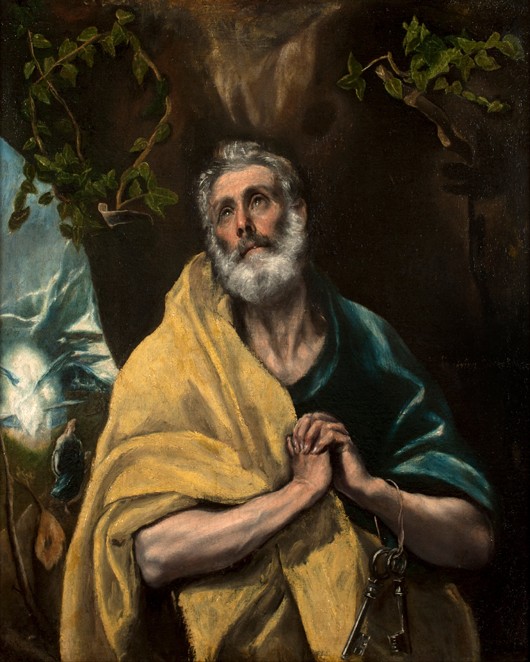 Saint Peter in Tears from El Greco (aka Dominikos Theotokopulos)