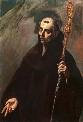 Saint Benedikt from El Greco (aka Dominikos Theotokopulos)