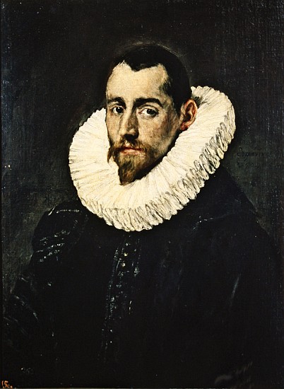 Portrait of a young knight from El Greco (aka Dominikos Theotokopulos)