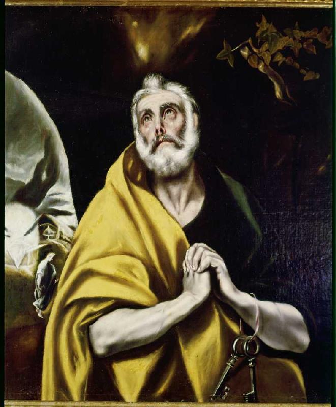 Repented  St. Peter from El Greco (aka Dominikos Theotokopulos)