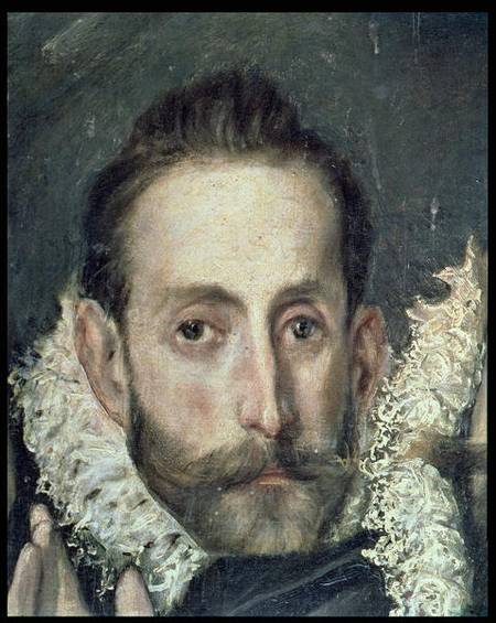 Self Portrait, detail from The Burial of Count Orgaz from El Greco (aka Dominikos Theotokopulos)