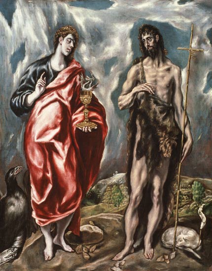 St John the Evangelist and St. John the Baptist from El Greco (aka Dominikos Theotokopulos)