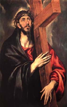 Cross carrying Christ
