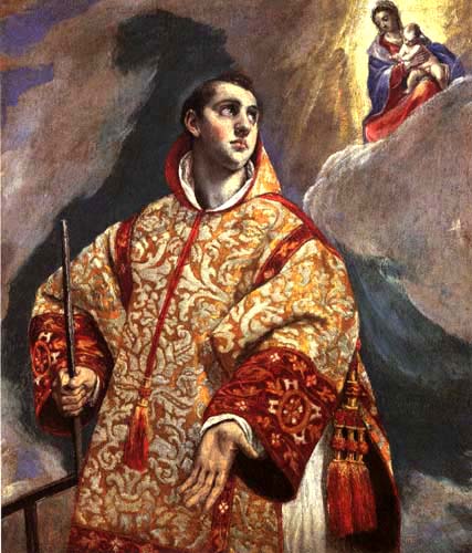 Vision of the St. Laurentinus from El Greco (aka Dominikos Theotokopulos)