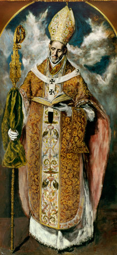 St. Ildefonso (607-667) from El Greco (aka Dominikos Theotokopulos)