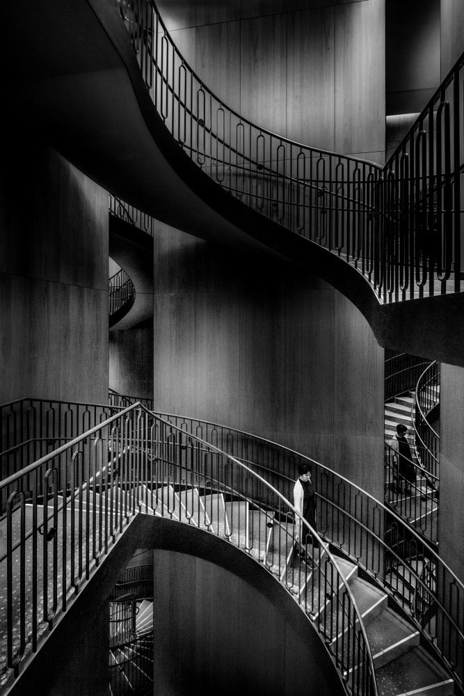 Space with spiral staircases from Eiji Yamamoto