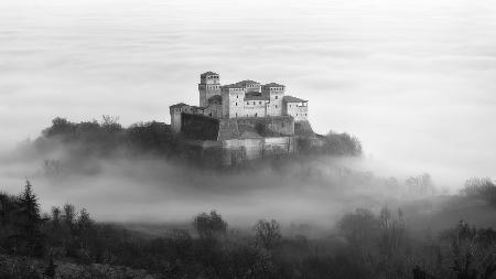 Castle over the fog