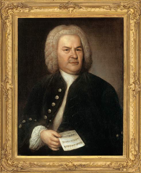 Portrait of Johann Sebastian Bach from Elias Gottlob Haussmann