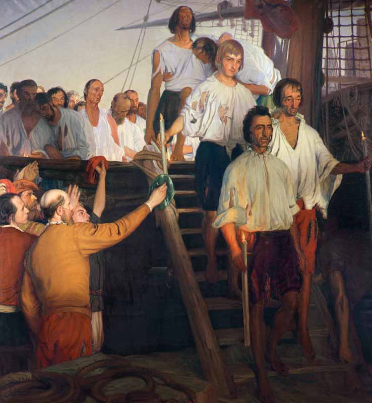 Juan Sebastian Elcano and his Crew from Elias Salaverria