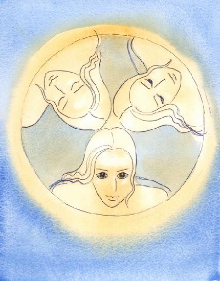 By this image, the Lord has provided a reminder that the Three Divine Persons are One God - Holy and