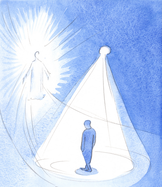 The Most Holy Spirit is like a lamp, shining above us, as we make our way towards Christ in Heaven from Elizabeth  Wang