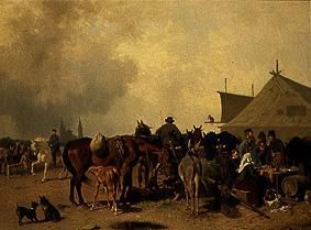 Horse market in Hungary from Emil Volkers