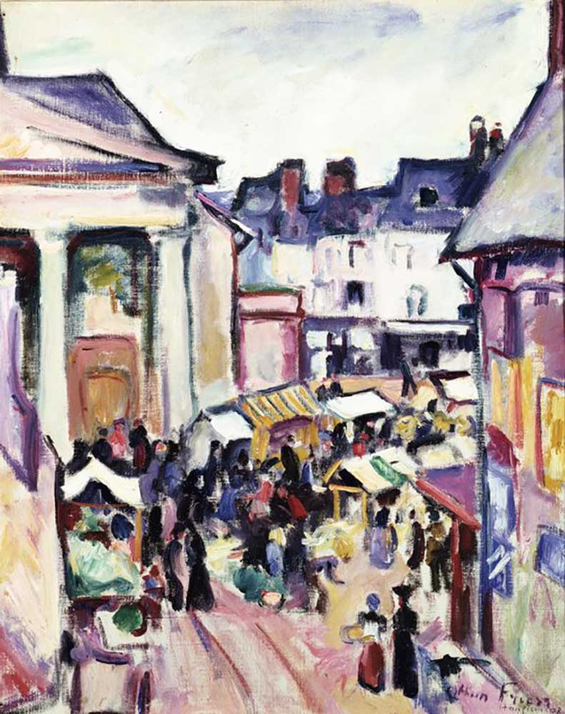 Sunday in Honfleur from Emile Othon Friesz
