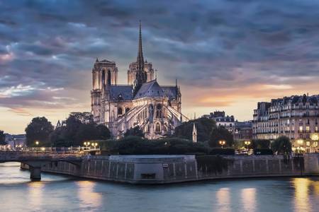Notre-Dame at Sunset