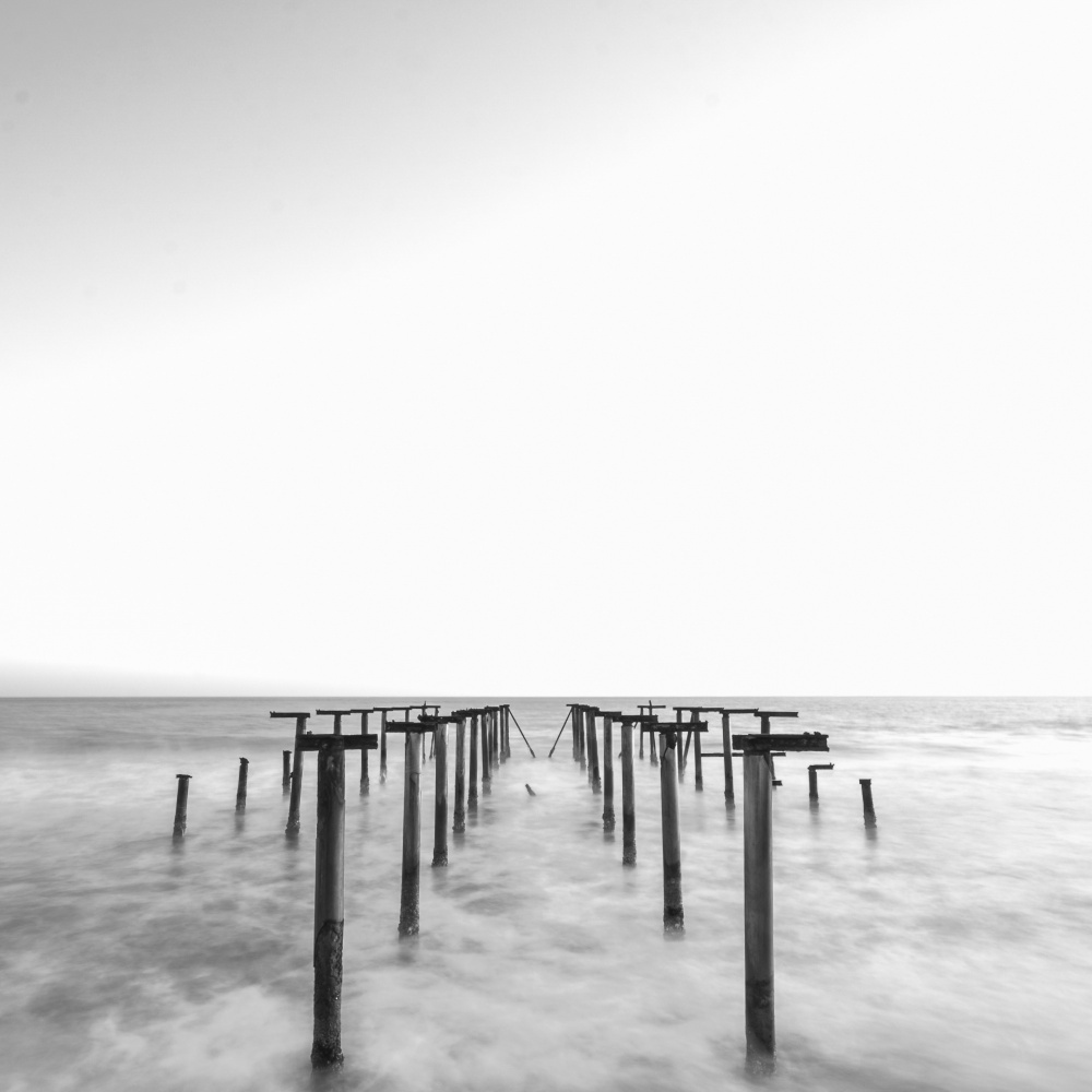 old pier and dramatic seascape from engin akyurt