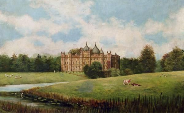 Tong Castle across the Meadows (demolished) from English School