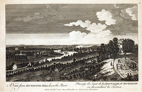 A View from Richmond Hill down the River, printed for Robert Sayer Map & Printseller, Fleet Street from English School