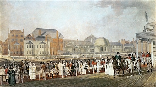 Brighton: The Old Pavilion and Steyne ; engraved by Charles Richards from English School