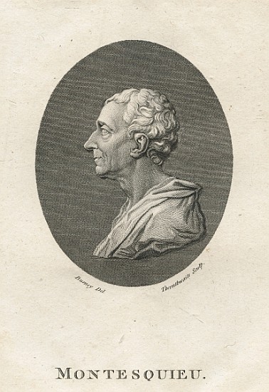 Charles Louis de Secondat, Baron de Montesquieu (1689-1755) from English School