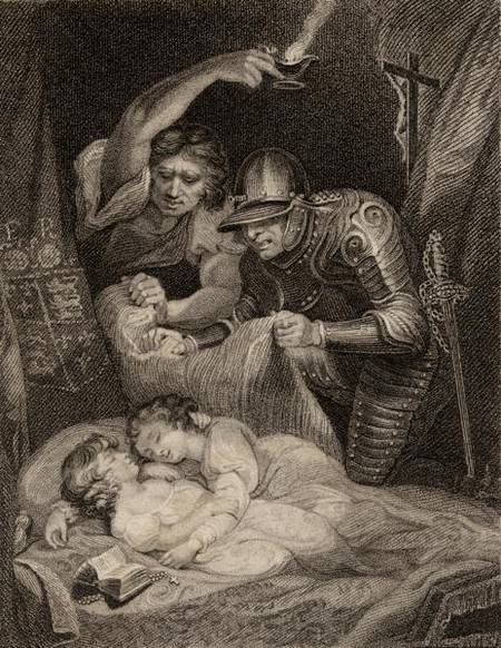 Death of King Edward V (1470-83) and his Brother Duke of York from English School