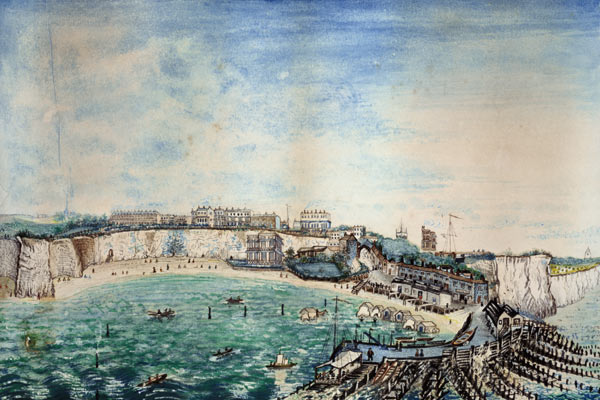 View of the Beach and Harbour at Broadstairs, Kent from English School
