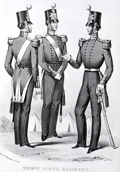 Old 54th Foot (2nd Battalion Dorset Regiment) early 19th century from English School