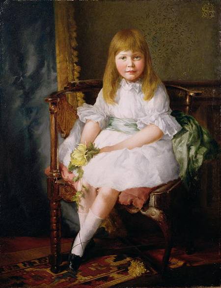 Portrait of a Young Girl from English School