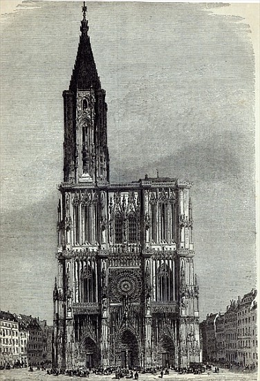 Strasburg Cathedral, from ''The Illustrated London News'' from English School