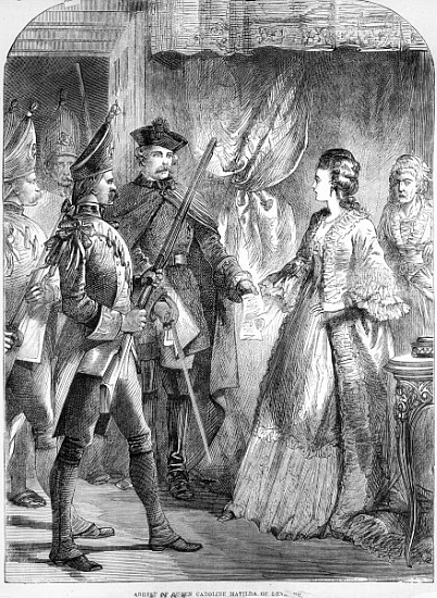 The Arrest of Caroline Matilda, Queen of Denmark and Norway in 1772 from English School