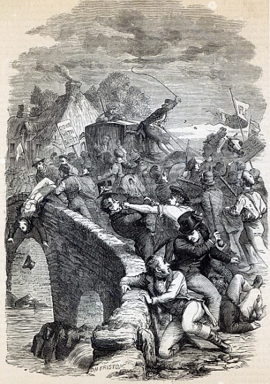 The Edinburgh mob carrying Captain Porteus to execution from English School