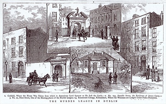 The Murder League in Dublin, illustration from ''The Graphic'', March 3rd 1883 from English School
