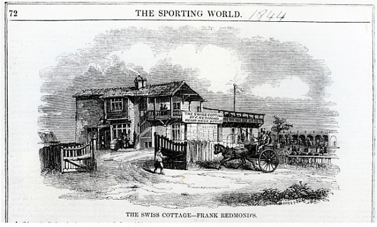 The Swiss Cottage, illustration from ''The Sporting World'' from English School