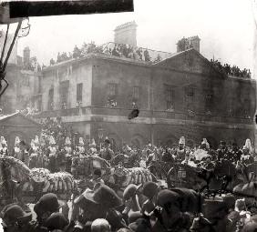 Jubilee Procession in Whitehall, 1887 (b/w photo) 