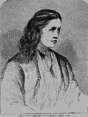 The Hon. Mrs Yelverton, illustration from ''Illustrated Sporting News'', 1861 (newsprint)