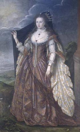 An unknown lady in a masque costume
