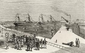 Visit of the Viceroy of India to the Sassoon Dock at Bombay, from ''The Illustrated London News'', 2