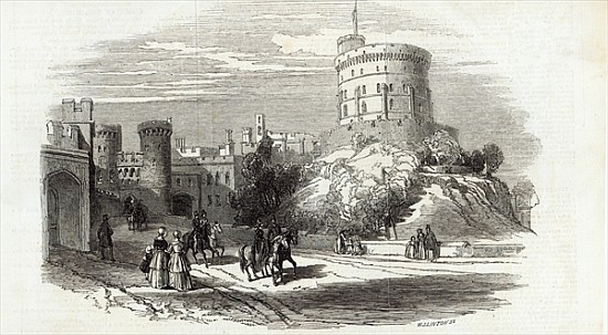 Windsor Castle - the Round Tower, from The Illustrated London News, 26th September 1846 from English School