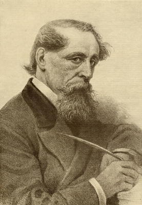 Charles Dickens (1812-70) (engraving) from English School, (19th century)